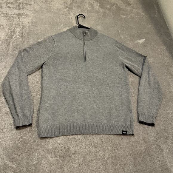 Rhone Sweater Mens Small Gray Half Zip Pullover Fall 2024 Style 101972 Casual - Picture 1 of 7